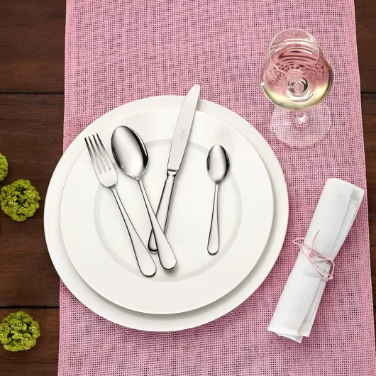Villeroy & Boch – Oscar Couverts 24 Pièces 6 Personnes, Garanti Lave-Vaisselle, Ensemble Couvert, Set De Couverts De Table, Acier Inoxydable 24-pièces