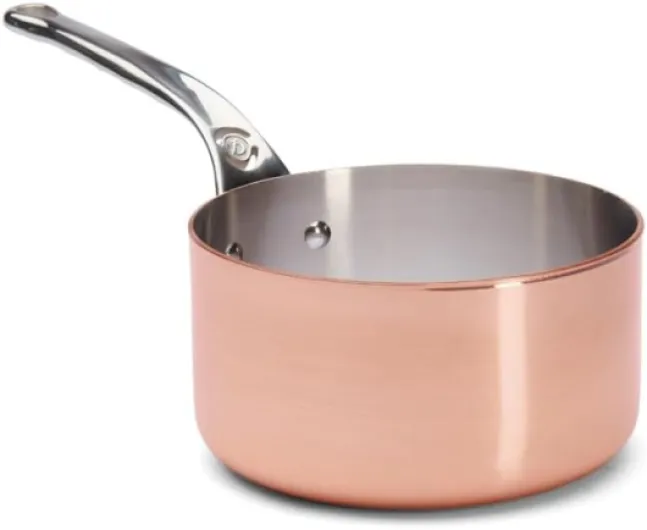 Casserole en Cuivre INOCUIVRE avec Queue en Fonte d'Inox - 20 cm Diamètre 20 cm