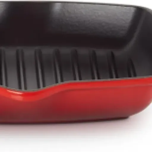 Test LE CREUSET Skillet Gril 26 cm : la poêle grill lourde mais efficace pour la viande et les légumes