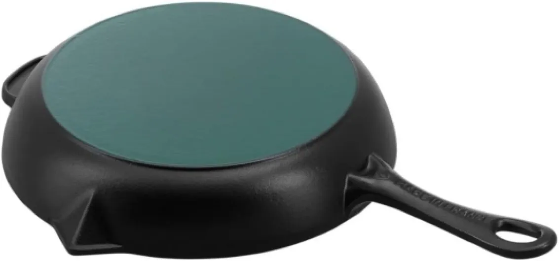 Poêle en Fonte avec Double Bec Verseur, Ø 26 cm, Noir Mat 26 cm Noir Mat
