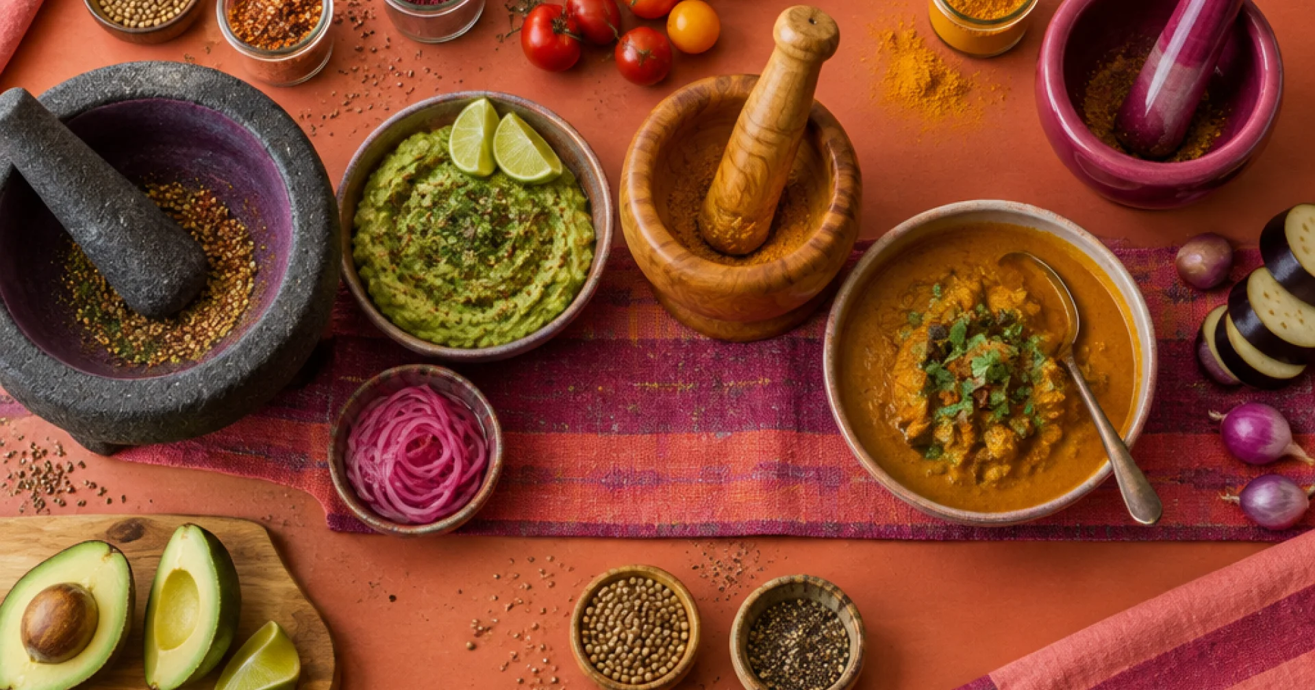 Mortier et pilon : du guacamole au curry, l'ustensile millénaire que le blender ne remplace pas