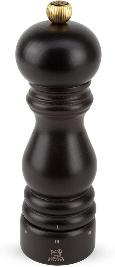 Moulin à Poivre Paris u'Select 18 cm - 6 Réglages de Moutures Prédéfinies - En Bois Labellisé PEFC - Fabrication Française - Coloris Chocolat Chocolat Poivre