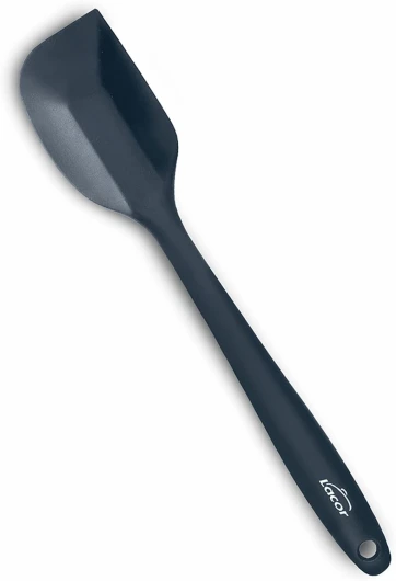 Lacor - 64464 - Spatule en Silicone, Certificat LFGB Écologique, Sans BPA, Antiadhésif, Résistant à la Chaleur, Lave-vaisselle sûr, 27,5 cm, Noir.