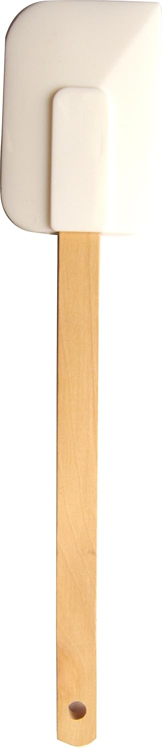 Ustensiles de Cuisine en Bois - Raclette Souple - Manche Bois – Spatule 24cm - Multi-usage – Pâtisserie