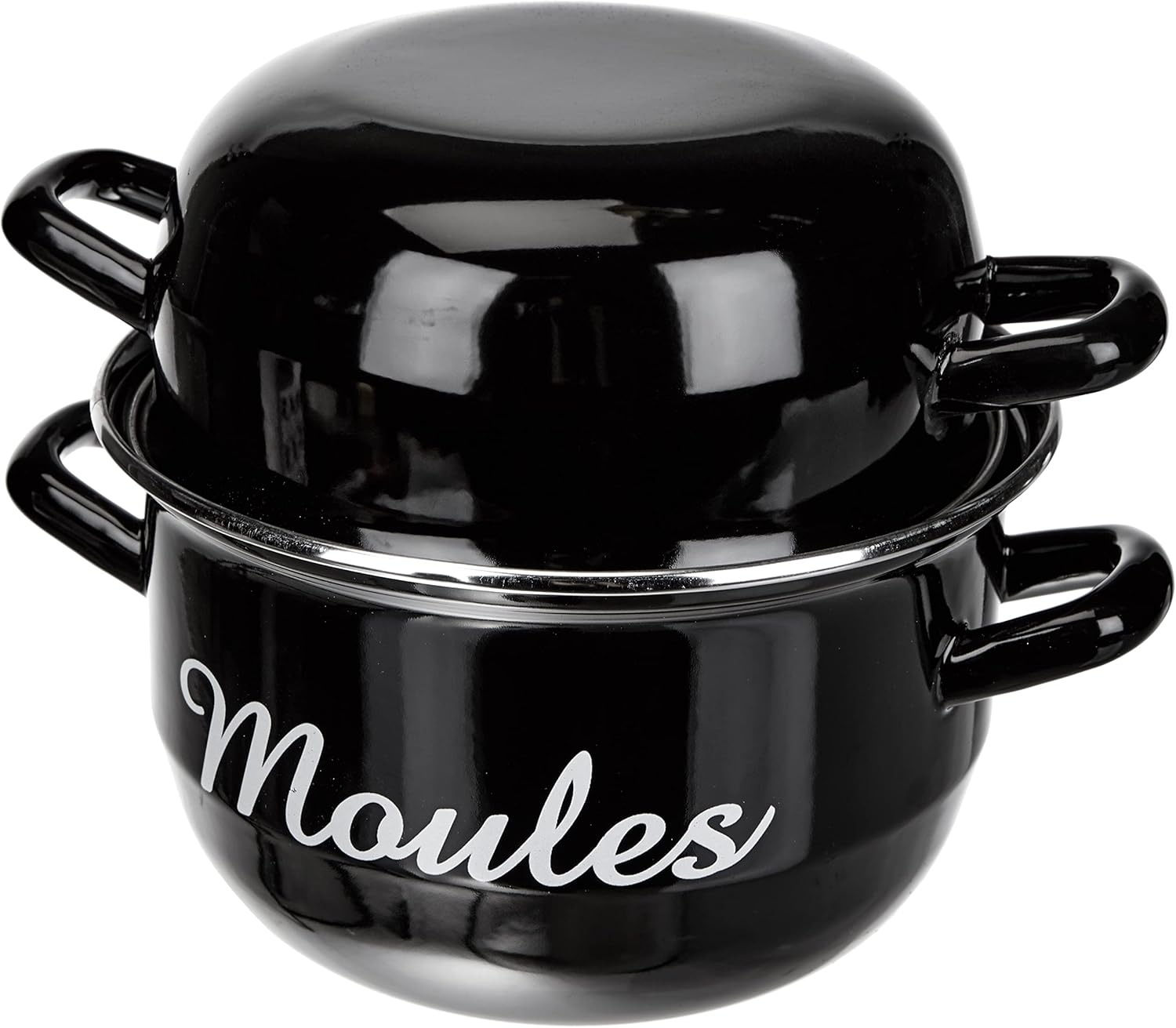 BAUMALU 312852 Peinte Marmite, Noir