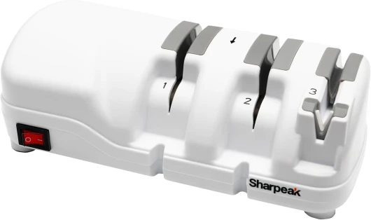198H-SPK Aiguiseur couteaux électrique, 3 étapes polyvalentes, meules diamantées monocristallines, protection surchauffe, moteur silencieux, aiguiseur couteaux professionnel, affûtage rapide