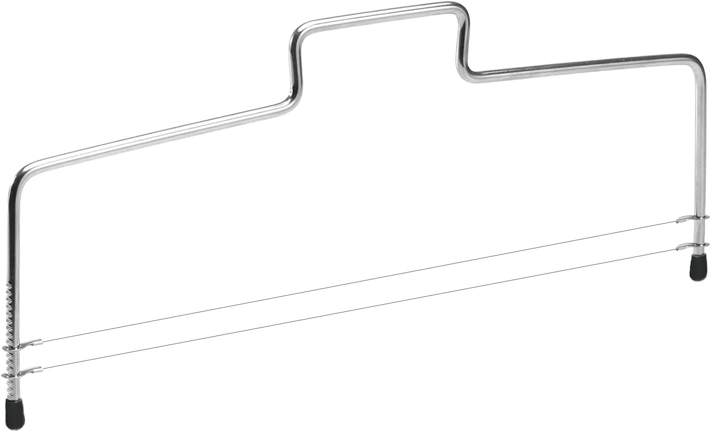 Forevat Coupe de gâteau, coupe-gâteau professionnel 32 cm, Hauteur de gâteau à gâteau en acier inoxydable réglable, fil de coupe à double couche, pour même des couches de couches de gâteau