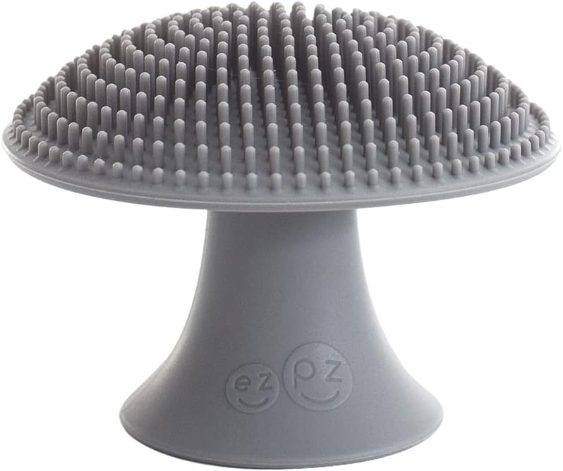 EZPZ - eponge à vaisselle antibactérienne en silicone avec manche Gris