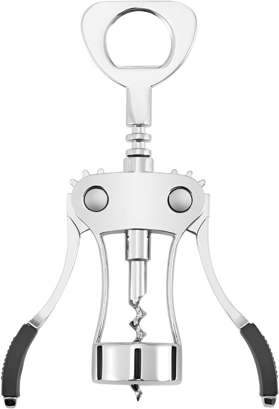 NEXROLA tire bouchon,ouvre bouteille zinc alloy wing - décapsuleur wine beer dual-use simple and durable, silver