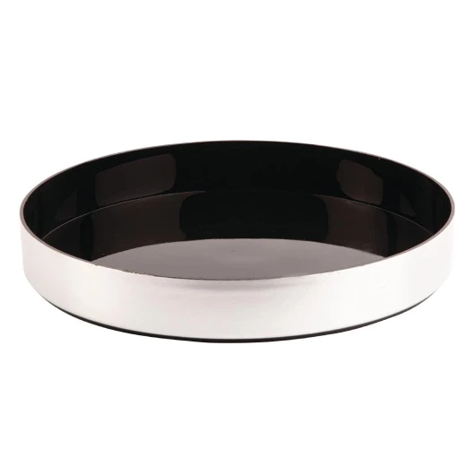Olympia D857 Plateau antidérapant Effet aluminium brossé