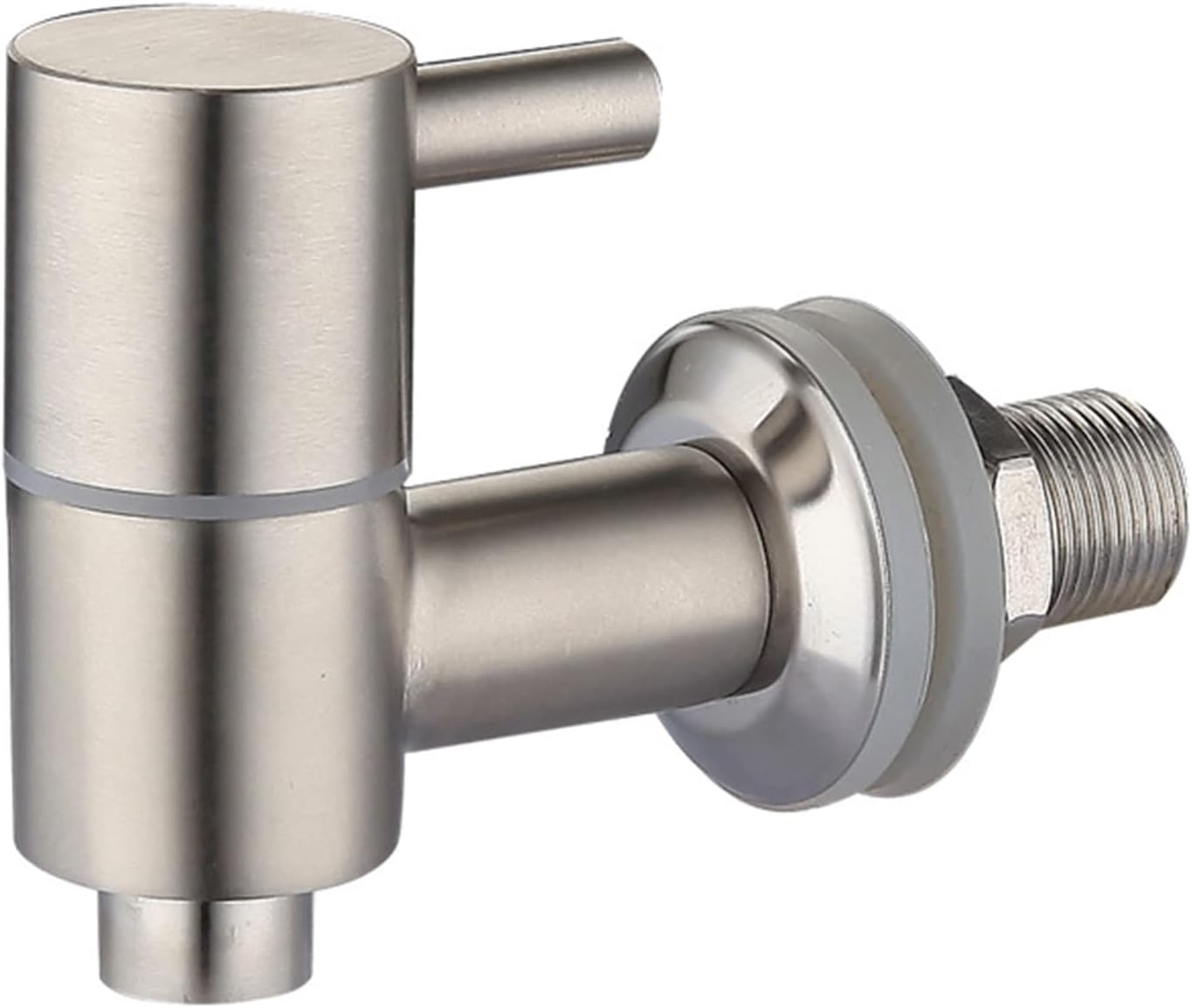 Anawakia Robinet de Tonneau en Acier Inoxydable, Robinet Vinaigrier Inox, Robinet de Distributeur de Boissons, Robinet pour Tonneau de Vin ou Bière (T16mm)