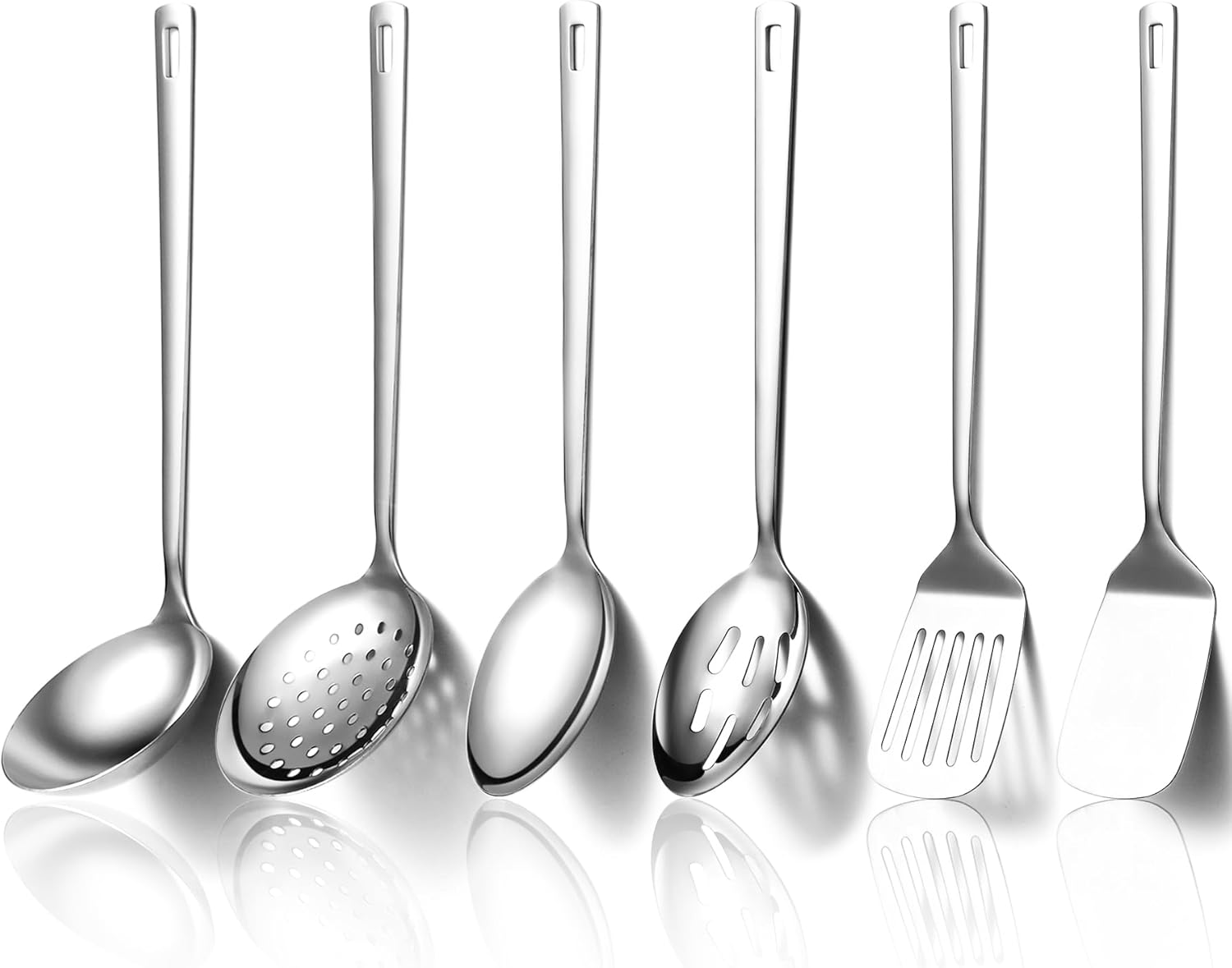 Evanda Ensemble d’ustensiles de cuisine 6 pièces, acier inoxydable ustensiles de cuisine de cuisine robustes, accessoires de cuisine Home Essentials 1 - Ouest