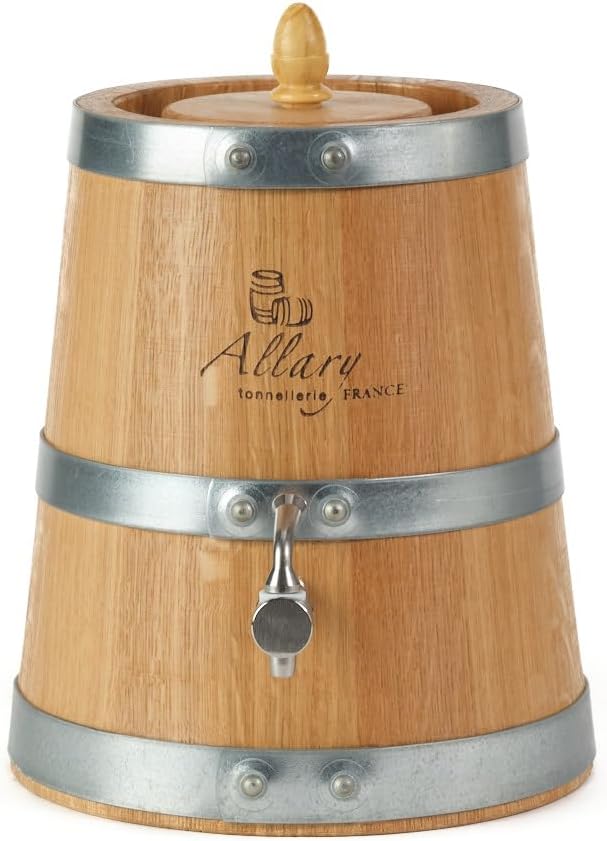 Vinaigrier en chêne (3L-6L-10L) Artisanat de la Tonnellerie Allary – Vinaigre maison authentique (3 Litres)