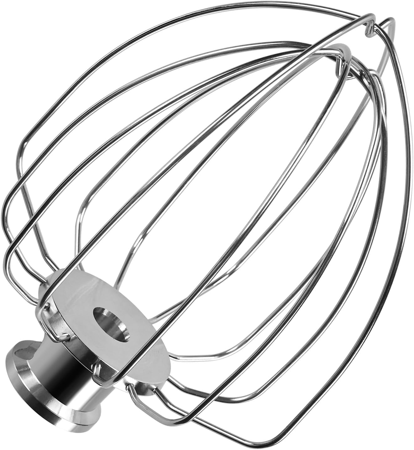 K45WW Fouet à 6 Fils pour KitchenAid 4.5-5 Quart à Tête Inclinable Mélangeur sur Socle Artisan & Classic Series par MMOBIEL - Fouet Gâteaux et Mayonnaise en Acier Inoxydable - Passe au Lave-Vaisselle Fouet À 6 Fills Acier inoxydable