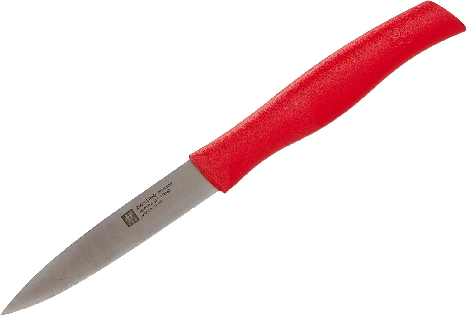Couteau à Larder/Garnir, Lame : 9 cm, Manche Rouge, série TWIN Grip Twin Grip 9 cm de lame