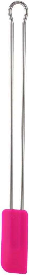 Spatule de Cuisine Pink Charity Edition - Ustensile de Cuisine en Acier Inoxydable et Silicone Rose - Idéal Pour Étaler et Lisser - Passe au Lave-vaisselle - Longeur 26 cm, Largeur 2,75 cm longueur terrain 14 mm, 3 mm aufsatzØ