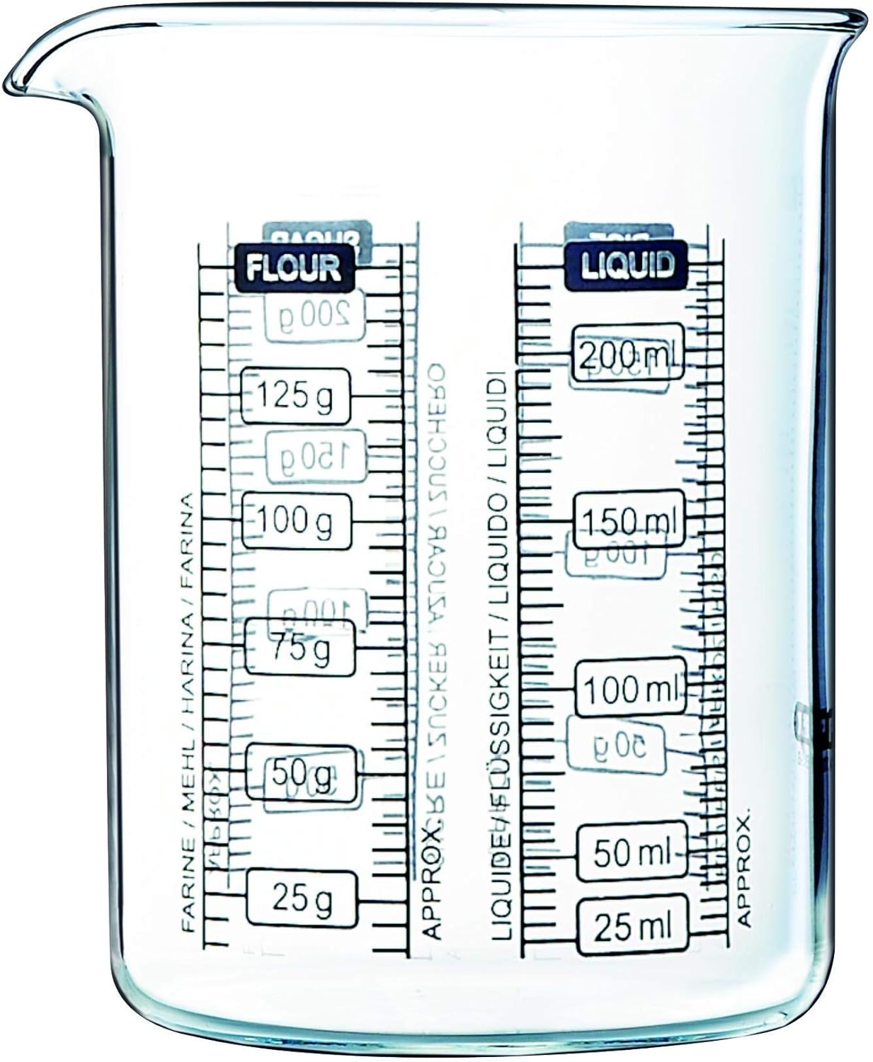 Kitchen Lab - Verre doseur 0.25 L, Transparent