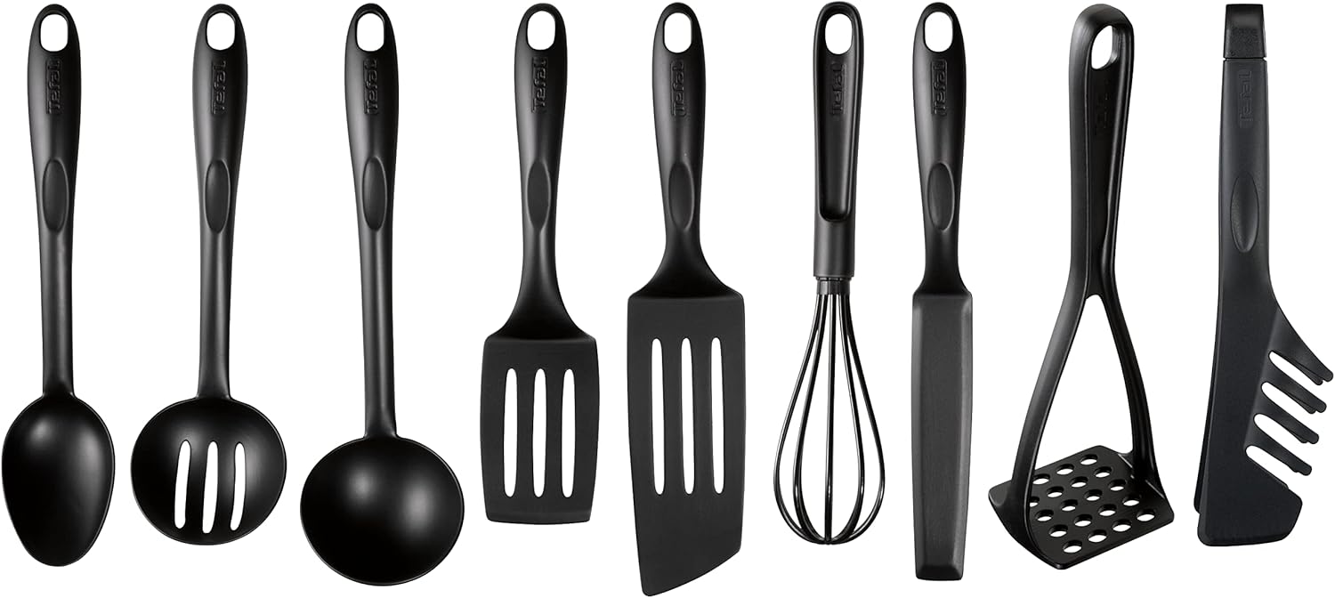 Bienvenue K001S925 Set de spatules 9 pièces, préparer, cuisiner, servir, résistant à la chaleur, passe au lave-vaisselle, ne raye pas