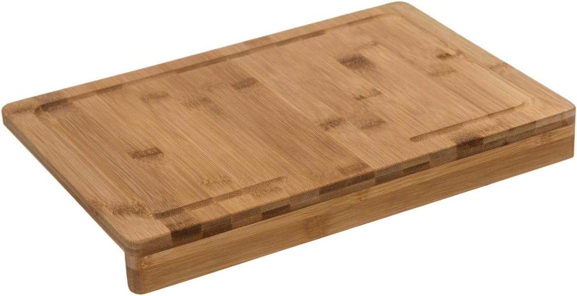 Secret de gourmet Planche à découper Bambou avec Rebord 35 x 24 cm