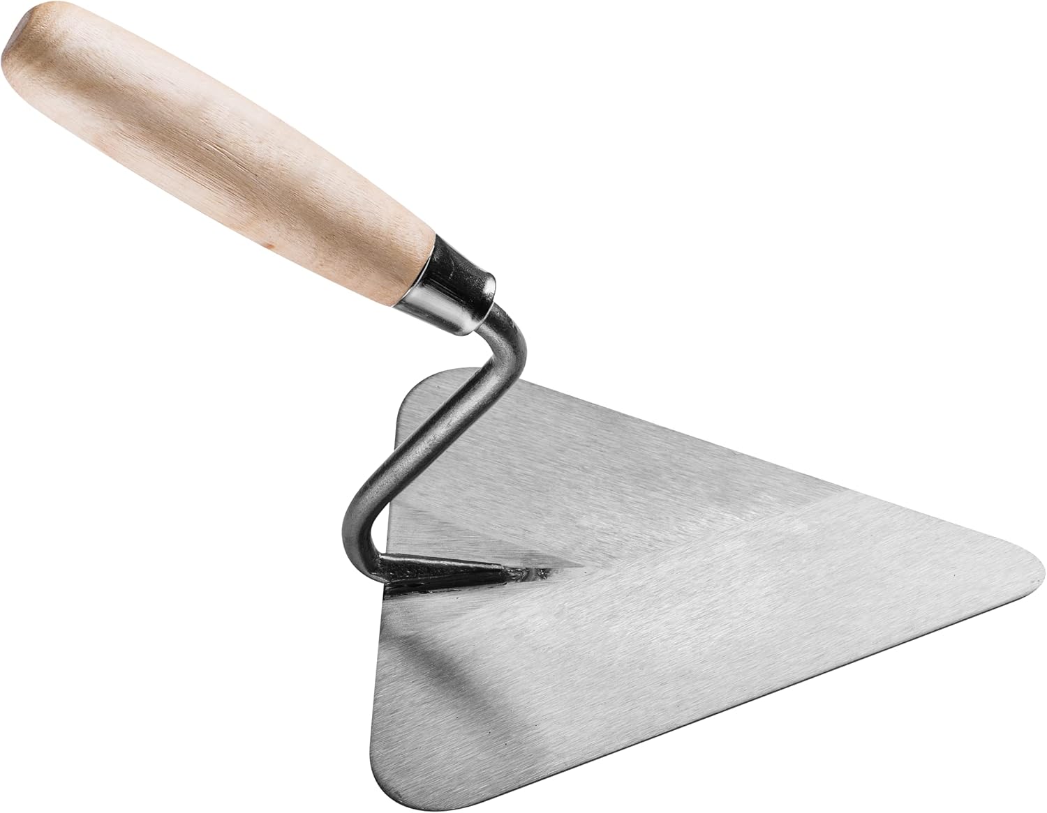 HARDY Spatule triangulaire pour maçonnerie Plâtrage Lisse Plâtre Colle Outils Poignée Construction en bois Rénovation Travaux de rénovation Spatule pour appliquer le plâtre Taille 22 cm