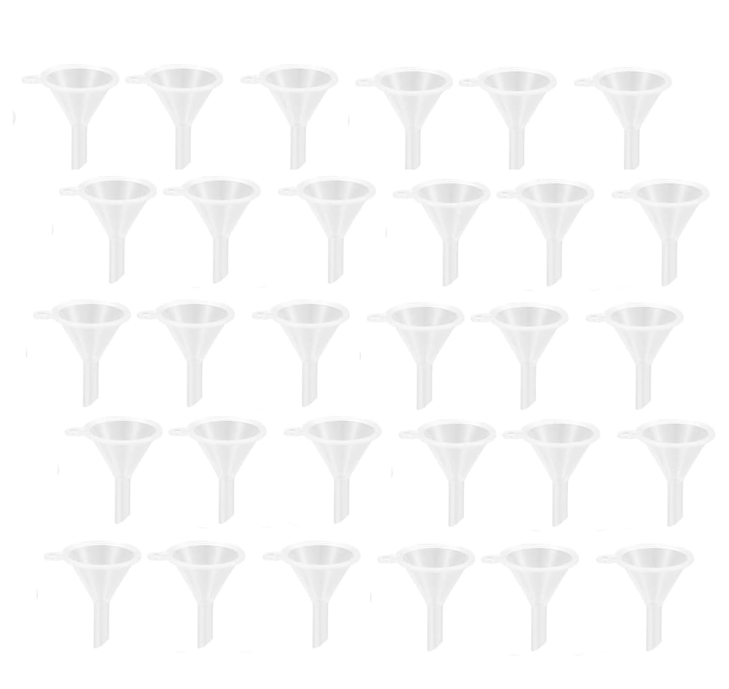 Entonnoir Mini,30 PCS Entonnoirs en Plastique Transparent Entonnoir Minuscule Petit Entonnoir pour Remplissage de Bouteilles de Parfums Huiles Essentielles Bouteilles de Laboratoire