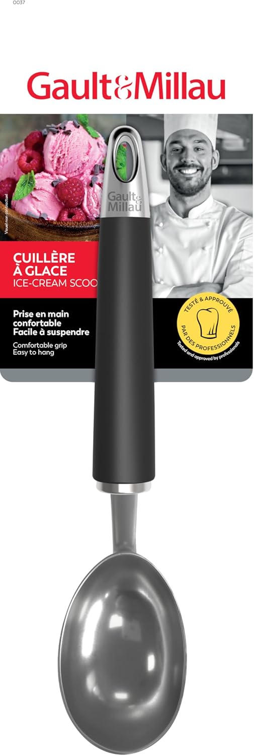 GAULT&MILLAU - Cuillère à Glace - Expérience de service agréable - Compacte et facile à utiliser - Lot de 1, La Collection Inox Brossé