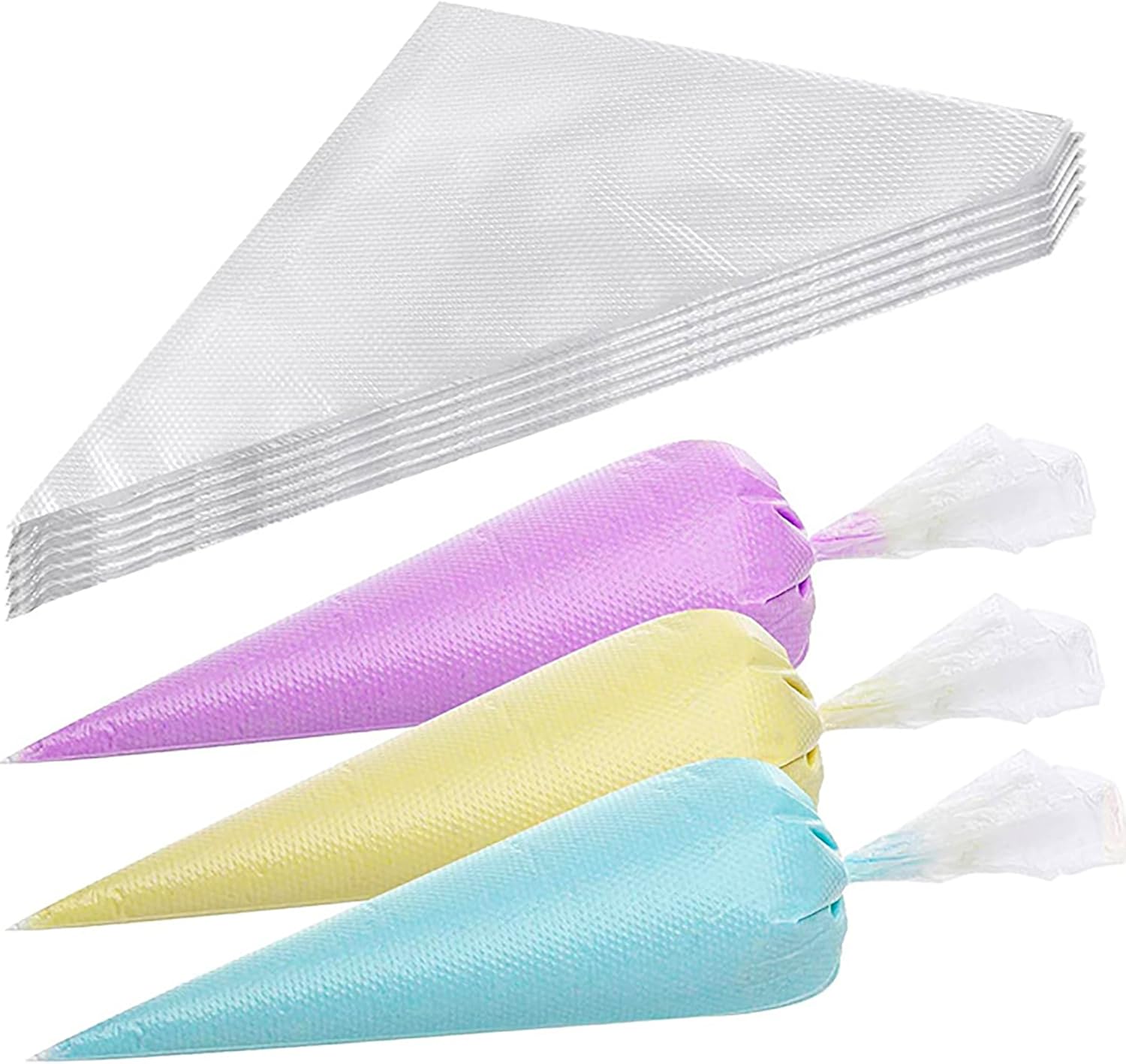 100 Pièces Poches à Douille Jetables, Poche à Douille 30CMX20CM, Poches à Douille 100PCS, Poches à Douille en Matériau PE, Poche à Douille adaptée pour Décoration de Gâteaux/Biscuits/Glaces