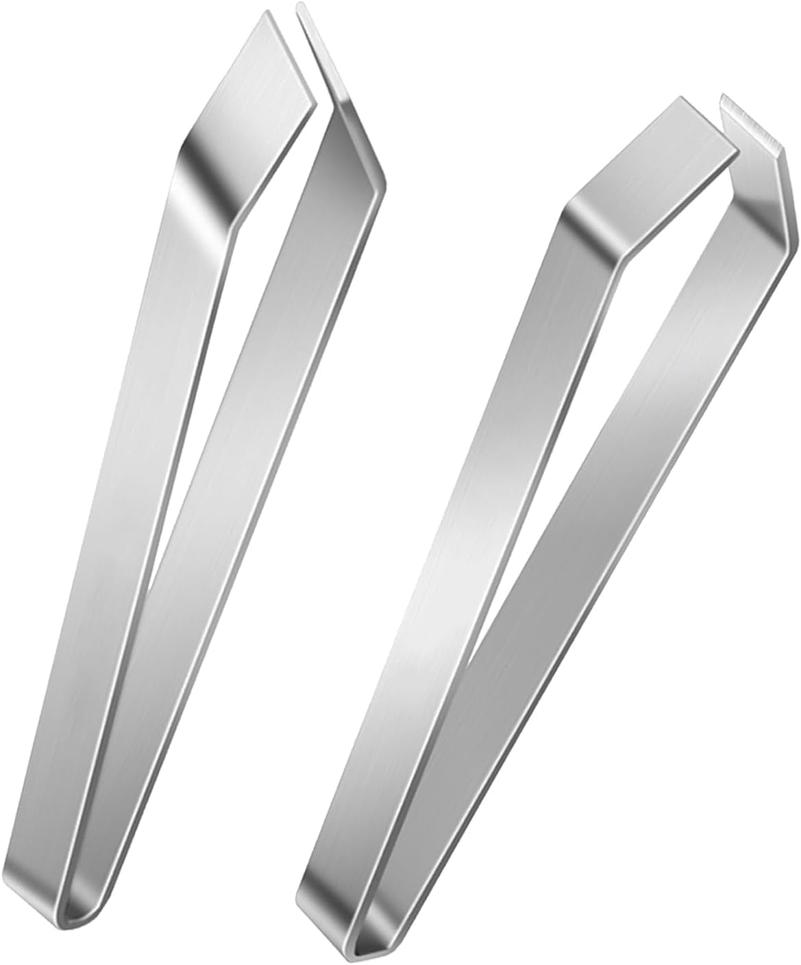 2 Pièces Pince à Désarêter Poisson, Pinces Enlèver Arêtes Poisson, Cuisine Inoxydable Épiler Pincette, Acier Cuisine Plat et Biseauté Pince Désarêter Multifonction pour Cuisine Arêtes Poils Volaille