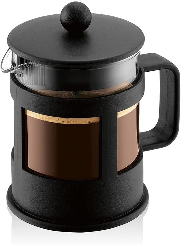Kenya Cafetière à Piston - 500ml / 4 Tasses - Cafetière Manuelle en Verre Borosilicate et Inox - Passe au Lave-Vaisselle - Fabriquée au Portugal 4 Cup