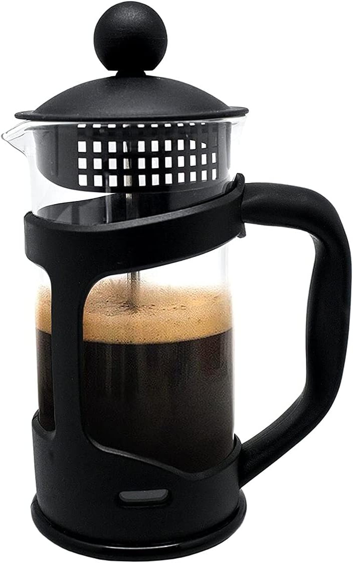 Cafetière française de Piston 18x11.5x8 cm 0.35L Noir 350 ml Noir