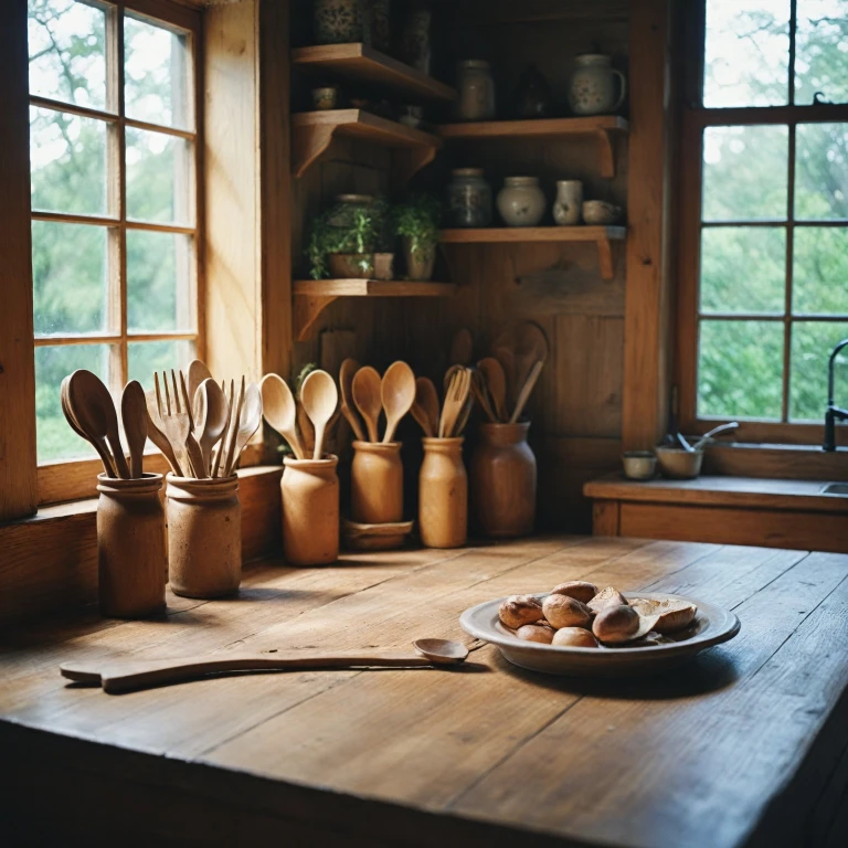 L'élégance des couverts en bois dans votre cuisine