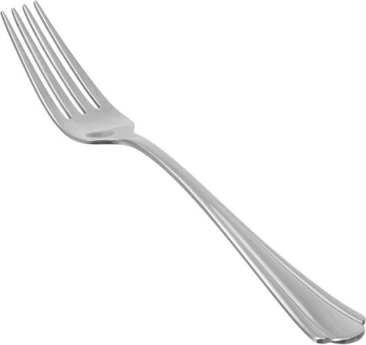 Lot de 12 Fourchettes dîner en Acier Inoxydable avec Contours festonnés
