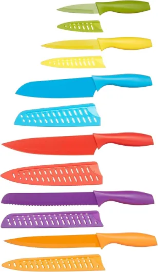 Lot de Couteaux colorés 12 pièces, Multicolore