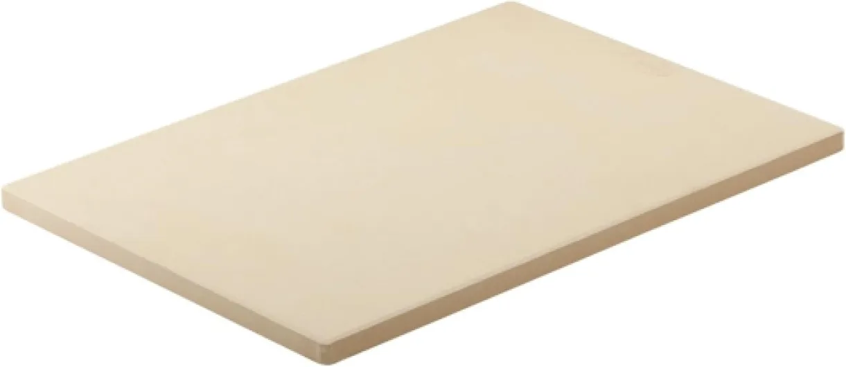 Pierre à pizza rectangulaire, de haute qualité en cordiérite pour la préparation de pizzas, tartes flambées, pain etc - sur le gril ou dans le four, 42 x 30 cm