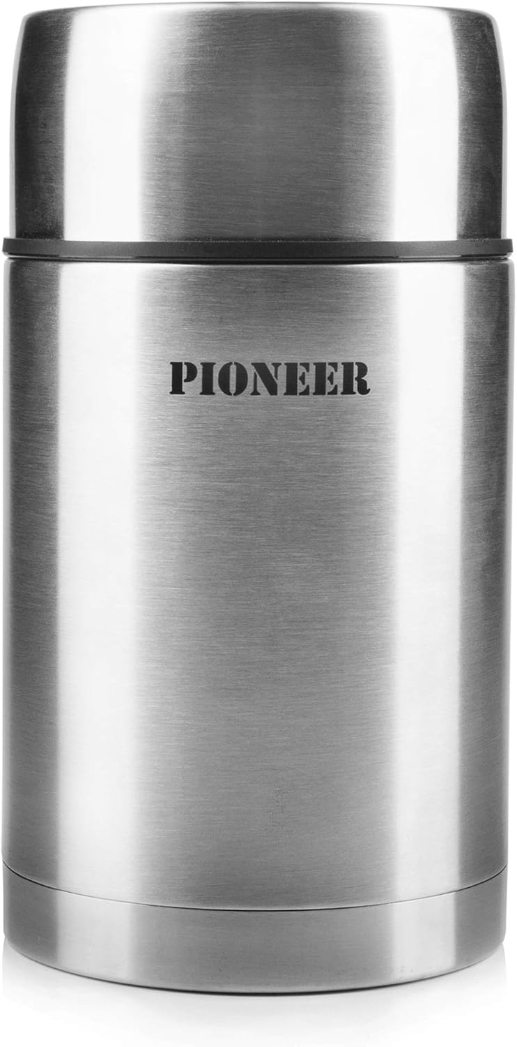 Pioneer HTH1000 boîte isotherme, Inoxydable 18/10, Acier brossé, 1 l 1L Acier Inoxydable