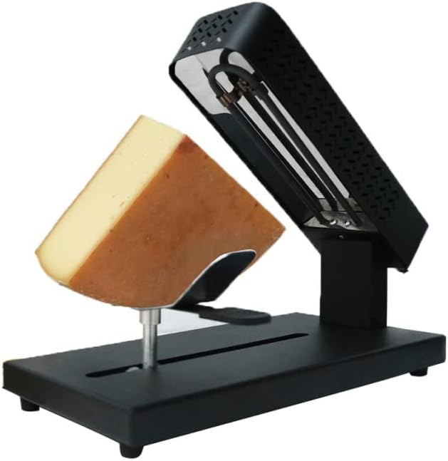 � Raclette Traditionnelle Électrique 400W • Support Fromage Coulissant & Pivotant • Fonte Rapide & Homogène • Appareil à Raclette Authentique • Idéal 6-8 Personnes • Fromage Fondant & Gourmand