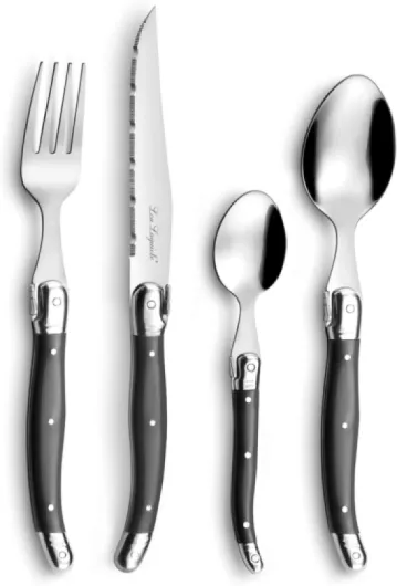 2511ACPA22E80 Tradition Ménagère 48 pièces - Set 12 personnes, Acier inoxydable/Manche Gris Anthracite, 14 x 7,5 x 24,5 cm Ménagère 48 pièces Gris Anthracite