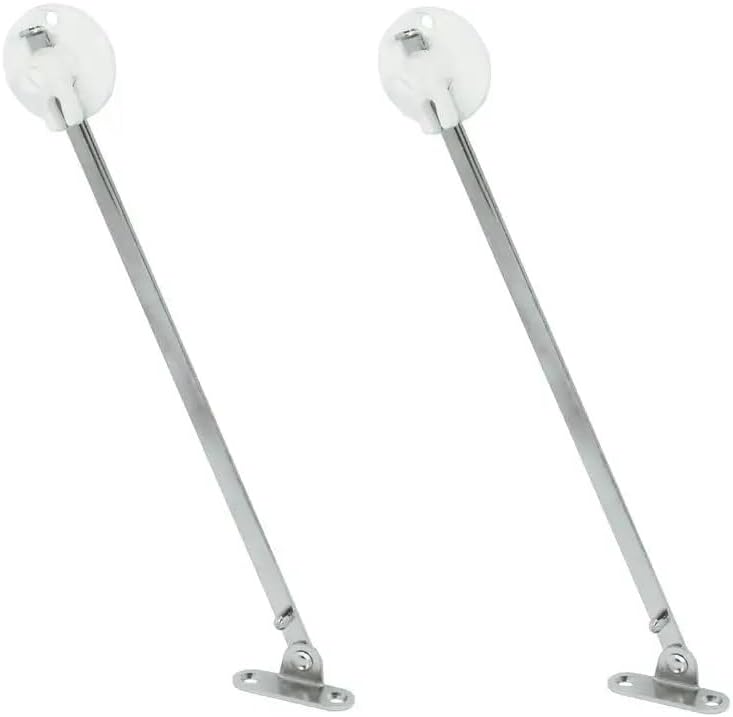 2x compas d'abattant à frein 275mm freinage réglable meuble charnière équerre support secretaire bois porte