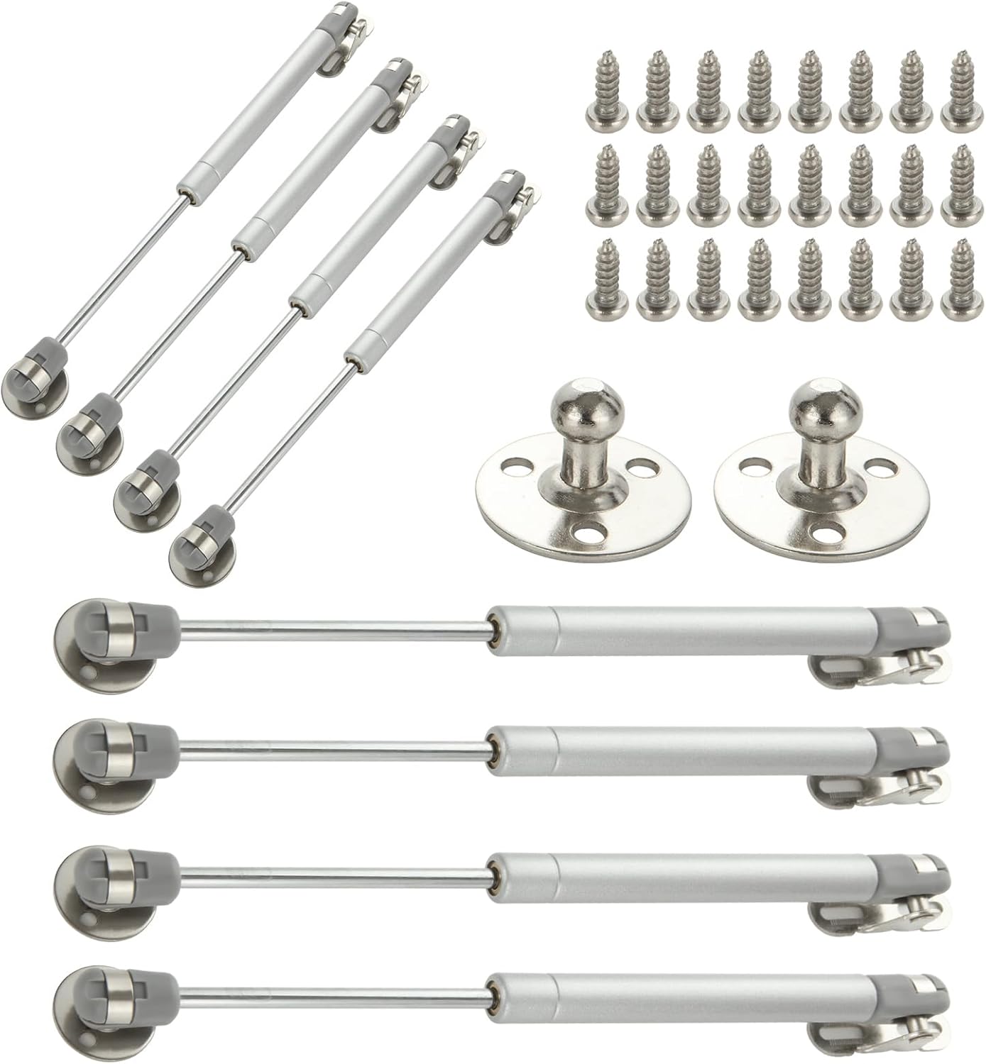 8 Pcs 150N Vérin à Gaz Verin Amortisseur Porte de Cuisine Verin Hydraulique pour Meuble Verin pour Porte de Cuisine Verin Porte pour Levage de Porte Armoire Meuble Cuisine