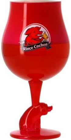 Rince cochon Lot DE 4 Verre Rouge Neuf 3 Graduations 25 33 50cl