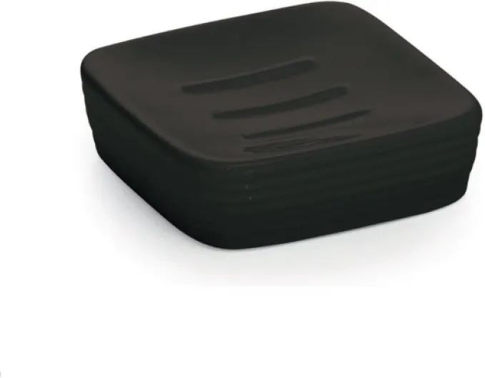 Calla Porte-Savon en céramique Noire