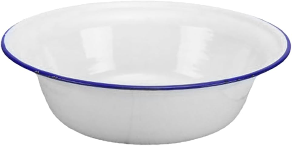 Bol Rond En Émail Incassable Pour Salade De Légumes Accessoire De Cuisine Vintage Bassin Rétro En Émail Pour Décoration Intérieure