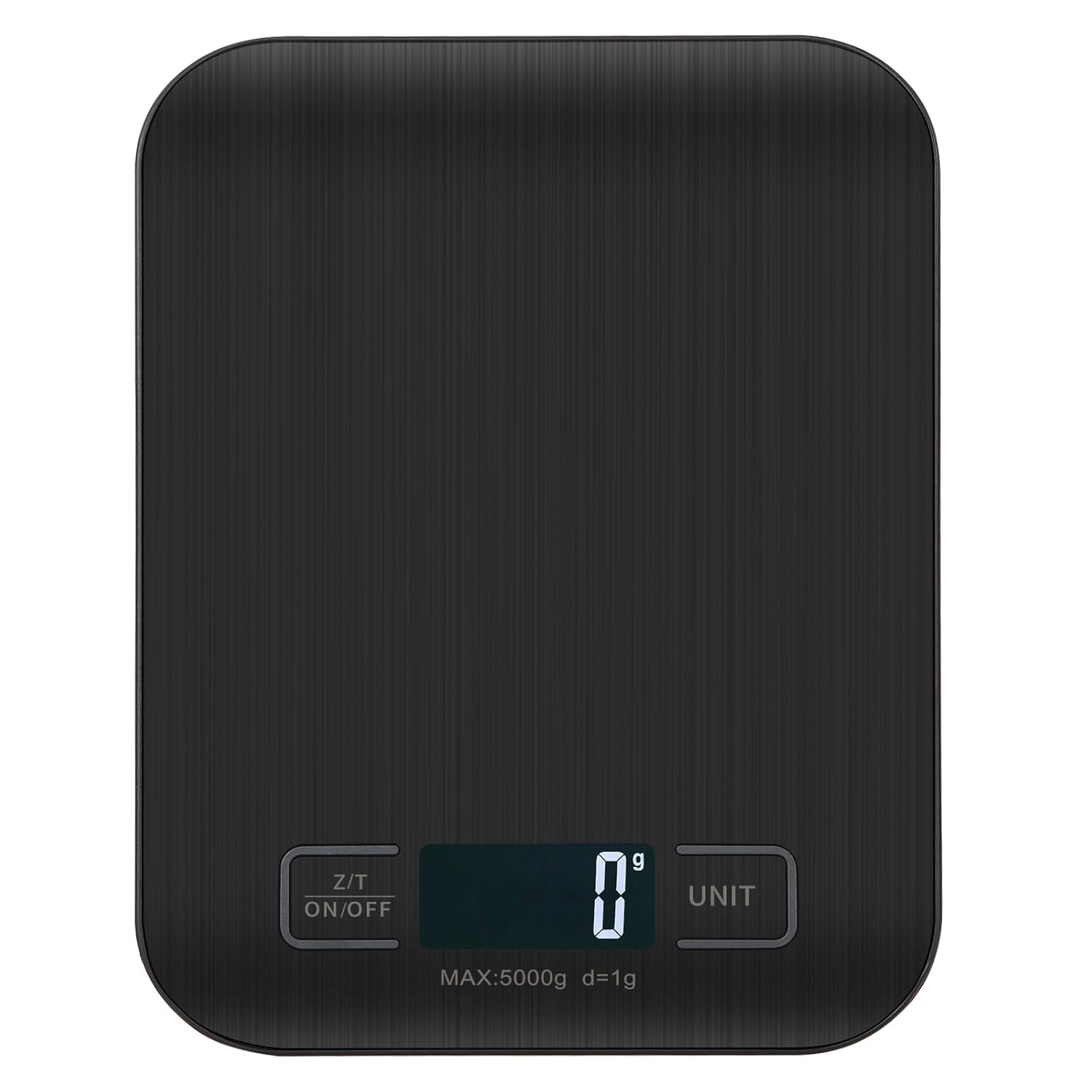 Balance De Cuisine NuméRiques, Balances NuméRiques Professionnelles 5 kg - Mesure PréCise Jusqu'à 1g,Balances De Cuisine éLectroniques Avec éCran Lcd, Fonction Tare - (Noir-5kg)