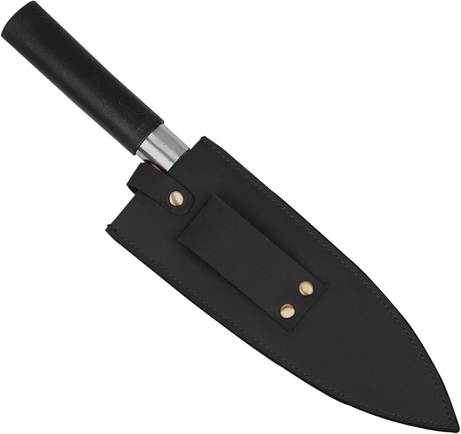 Étui en Cuir Véritable pour Couteau de Chef de 20,3 cm - Fourreau Extra Épais pour Camping, Cuisine en Plein Air avec Passant