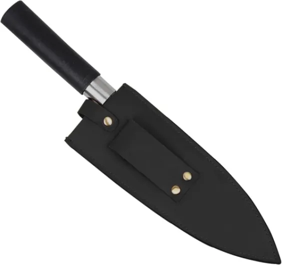 Étui en Cuir Véritable pour Couteau de Chef de 20,3 cm - Fourreau Extra Épais pour Camping, Cuisine en Plein Air avec Passant
