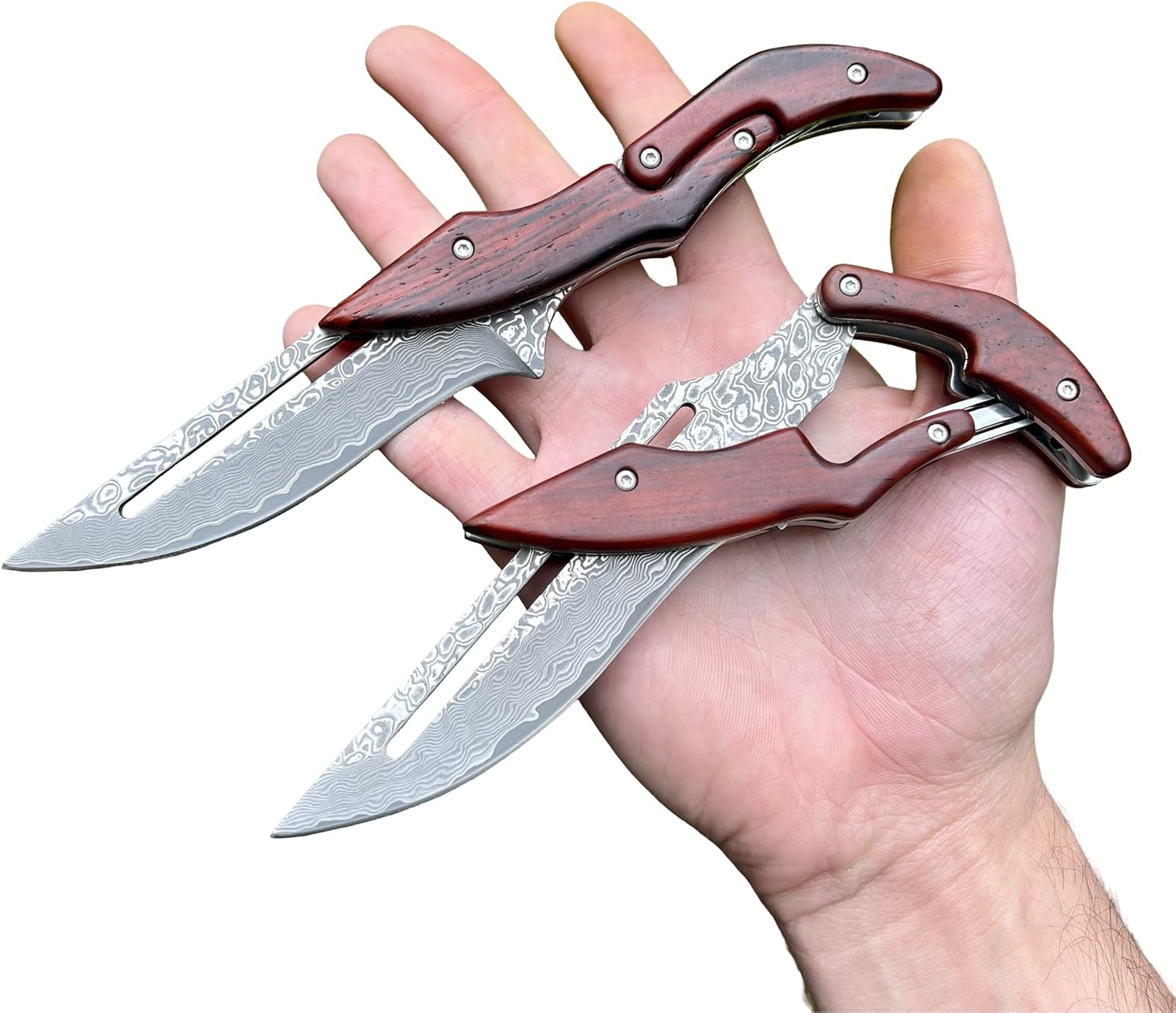 Couteau Pliant Poche Damas Friction Acier 67 Couches VG10 Damascus Japonais lame Tranchante Manche bois Collection Cadeau Homme Fête Père Bushcraft Custom Edc Chasse Artisanat