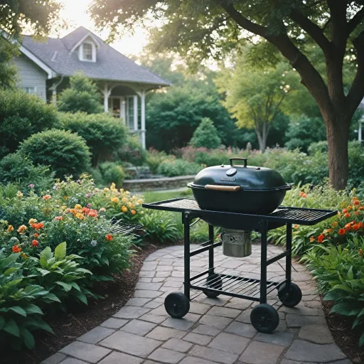 Profitez d'une plancha gaz sur chariot avec couvercle pour des repas conviviaux en extérieur