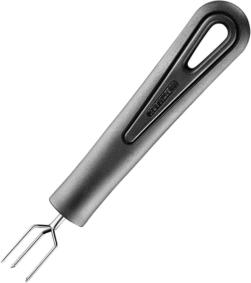 Fourchette à pommes de Terre à 3 dents, longueur : 15,9 cm, en Acier inoxydable/plastique, Gentle, noir, 28142270