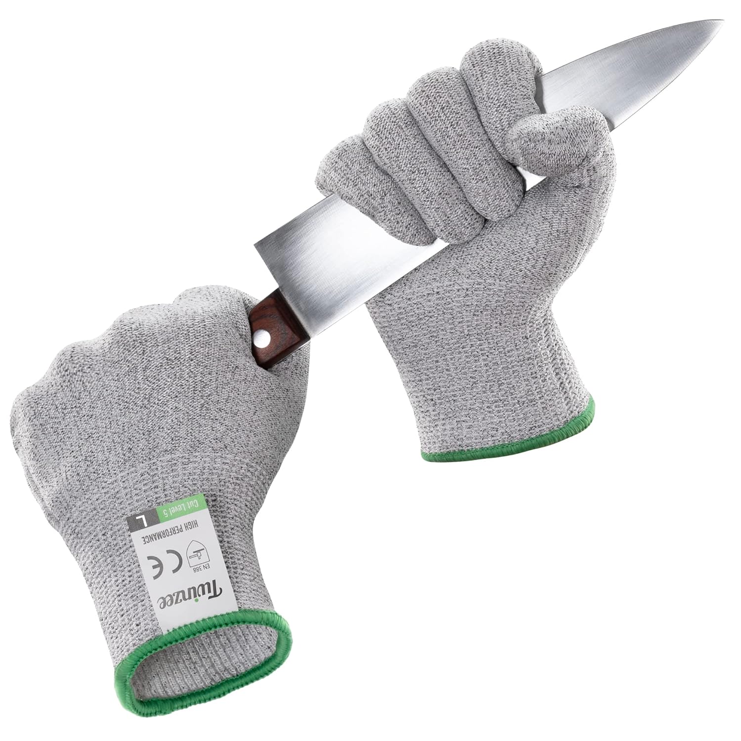 Paire de Gants Anti Coupure - Protection de Niveau 5 - Protection Contre les Coupures du Quotidien (cuisine, bricolage) - Taille XL XL 1 paire - Protection anti-coupure niveau E