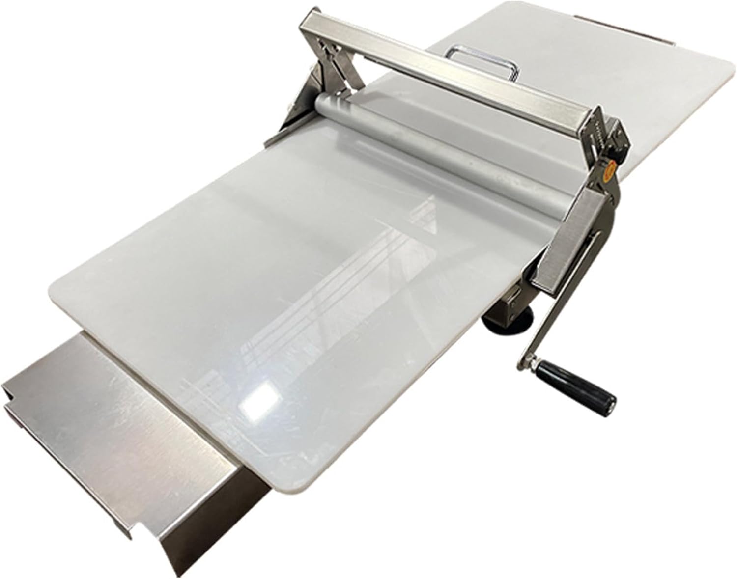 Laminoir à Pâte Manuel Acier Inoxydable, Laminoir à Pâte en Acier Inoxydable, Laminoir Manuel à épaisseur Réglable, Laminoir à Pâtisserie Pliable Professionnel pour Boulangerie, Pizza